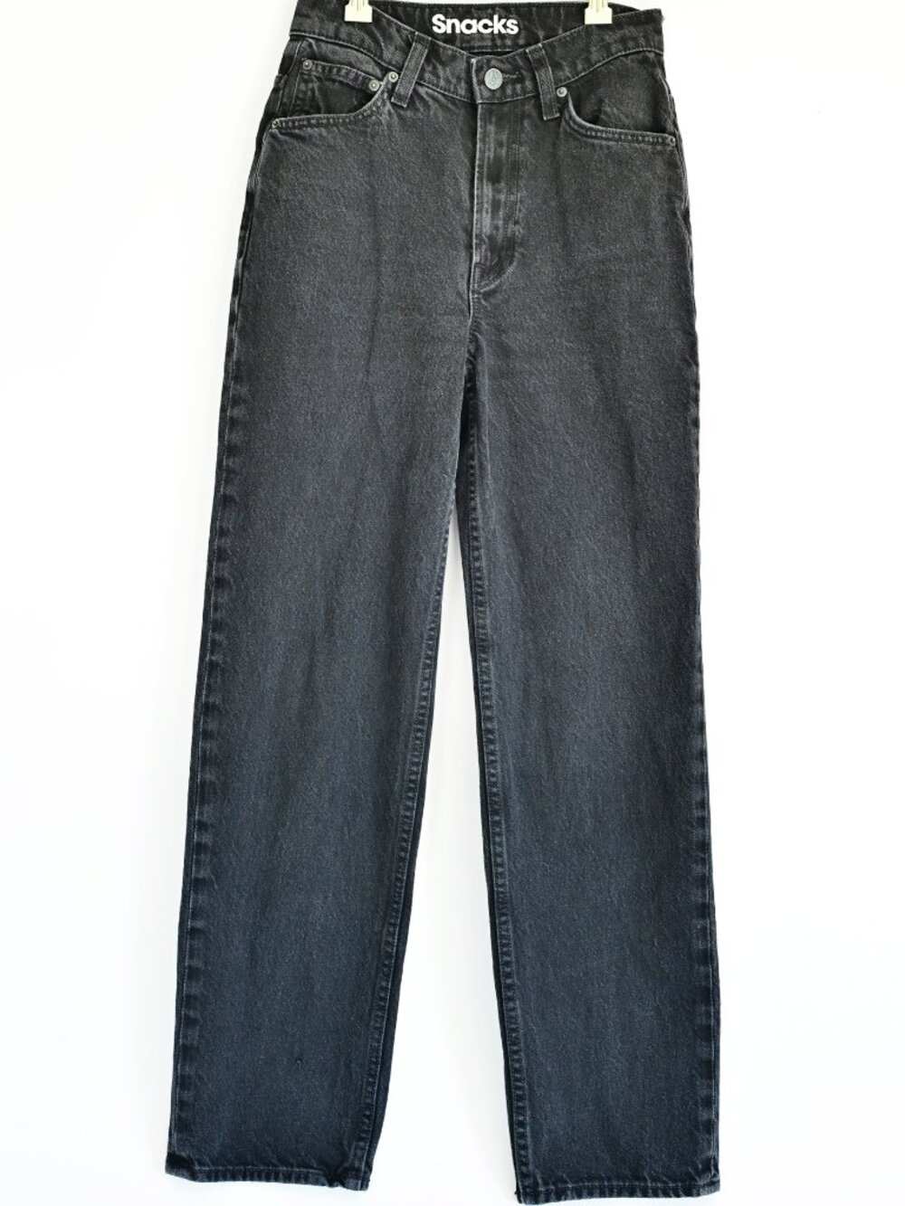 MOTHER SNACKS Double Stack Hover Jeans - Smacking Good Black High Rise-Sz 25